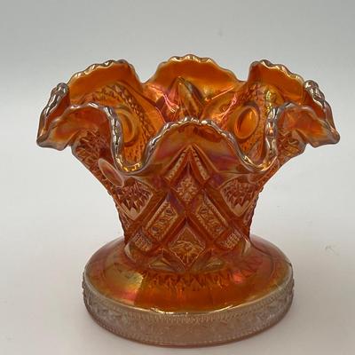 Marigold Carnival Glass Bowl