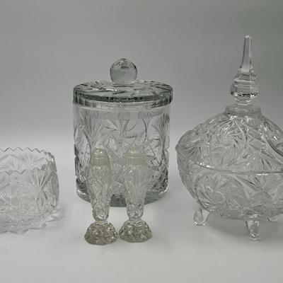 5 Piece  Crystal Set