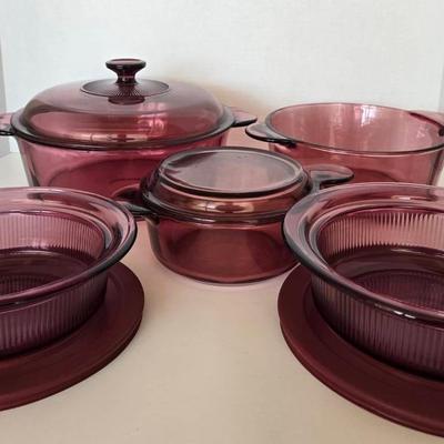 Cranberry Visions Corningware Collection 1
