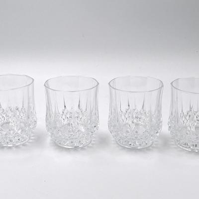 4 Cristal D’Arques Double Old Fashion Glasses