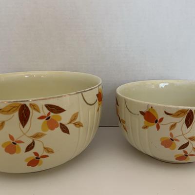Vintage 1940’s Hall’s China Autumn Leaf Pattern Vegetable Bowls 