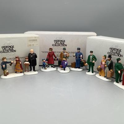 Department 56 Heritage Village Collection Figurines - 3 Sets