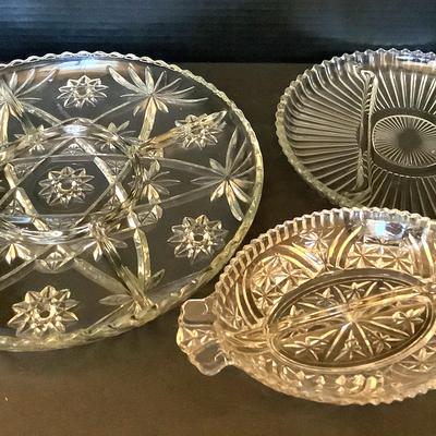 Set Of Three Serving Plates