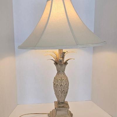 Vintage Cast Iron Pineapple Lamp