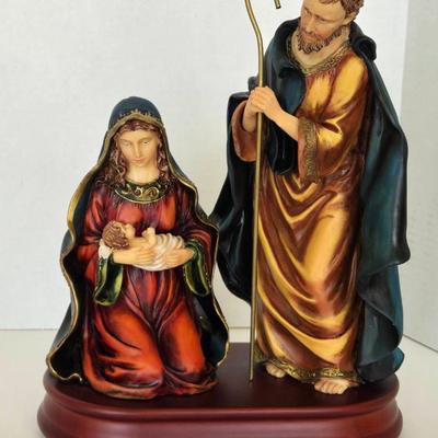 Dillard's Hand Painted Musical Holy Family