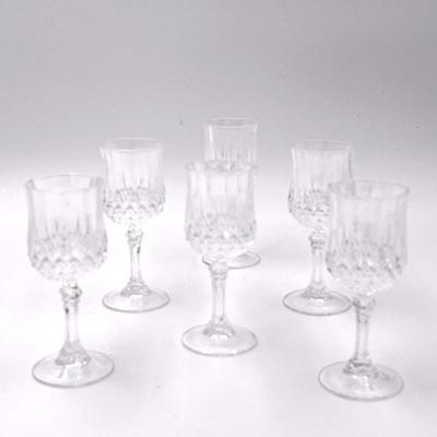 6 Cristal D’Arques Longchamp Sherry Glasses