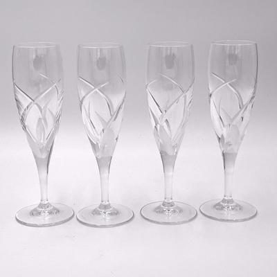 4 Villroy & Boch Champagne Flutes