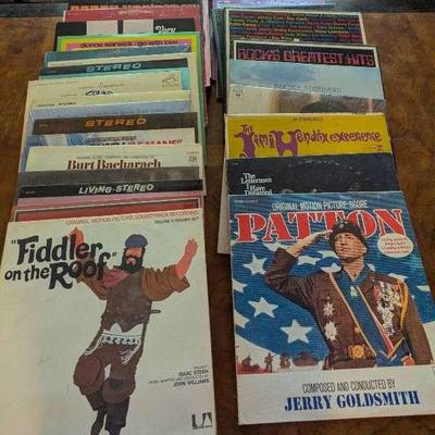 Lot of Vintage Vinyl Records – Fiddler on the Roof, Patton, and More