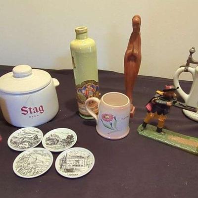 European Art – William Tell Mechanical Bank, Beer Stein, Collectible Plates, Music Box & More