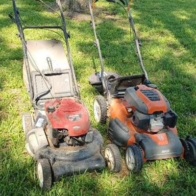 Husqvarna (Runs Good) & Craftsman EZ Walk (Won’t Start) – Push Lawn Mowers