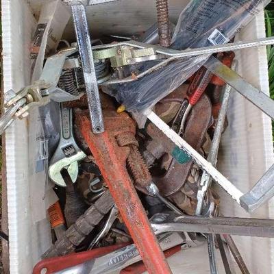 Mystery Tool Lot #2 – Pipe Wrenches, Hand Saws, Clamps, Screwdrivers & More