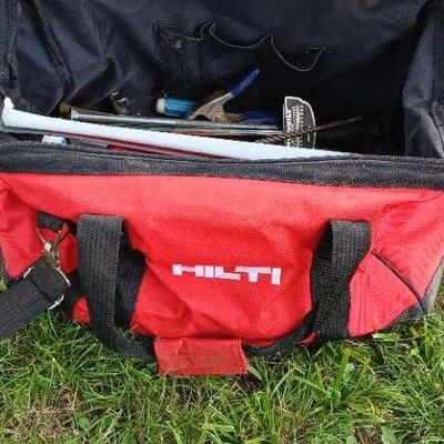 Hilti Tool Bag Packed With Assorted Hand Tools