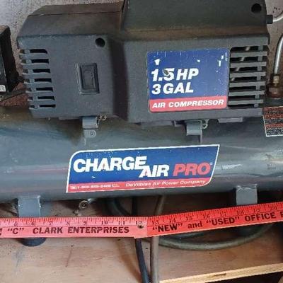 Charge Air Pro 1.5 HP 3-Gallon Air Compressor