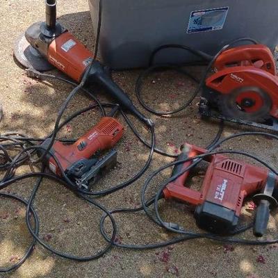 Lot of Hilti Corded Tools and Grinding Wheels – All Tested and Working!