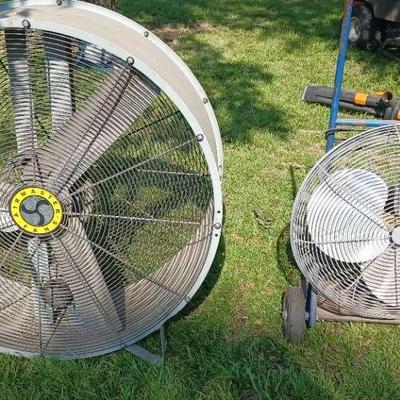 Airmaster 42" Industrial Fan & 24" Shop Fan – Both Working