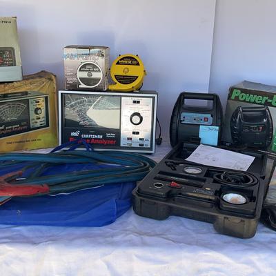 Craftsmans Engine Analyzer, Battery Charger, Floor Jack And Automotive Jump Starter 