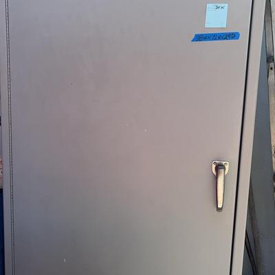 Metal Storage Cabinet 38x72x29 And Gardening Tools 