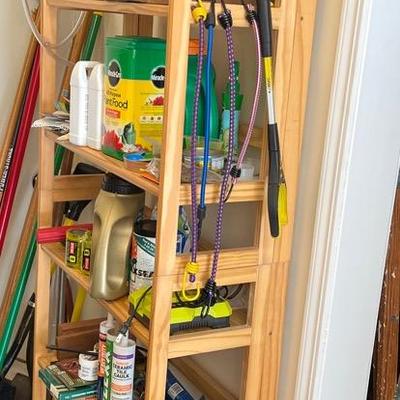 Collapsible Wooden Shelf Unit 28x11.5x74-Contents Not Included 