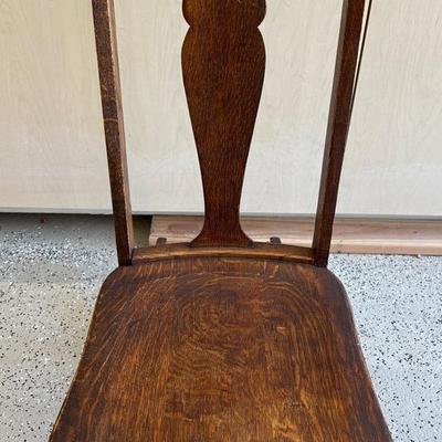 Vintage Low Wooden Rocking Chair