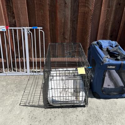 EliteField Traveling Pet Carrier/crate, Precision Pet Crate, And Regalo Pet Gate