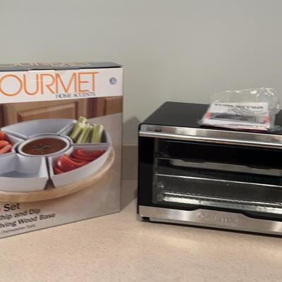 New Ceramic Chip/Dip Set With Toaster Oven / Air fryer 