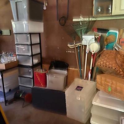 Sale Photo Thumbnail #103: 7 storage containers canning jars and more