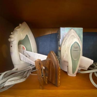 Sale Photo Thumbnail #80: 5 sewing room irons
