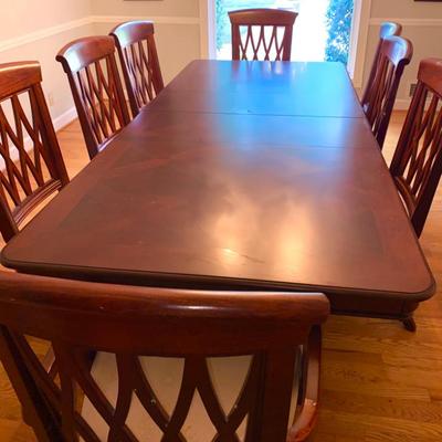 Dining room table and chairs