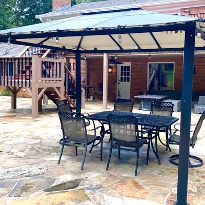 Outdoor furniture and gazebo 
