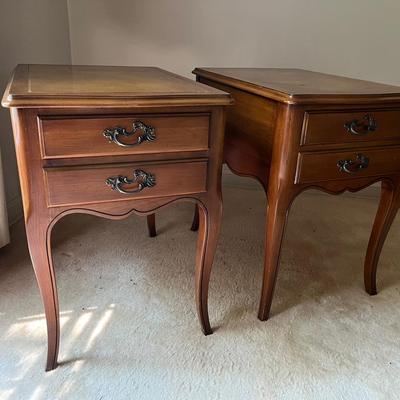 Vintage French Side Table Pair 