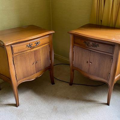 Matching Solid Walnut Nightstands  
