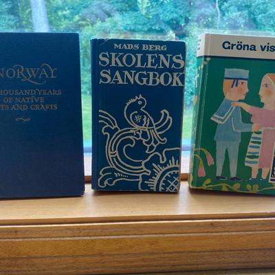 Norwegian And Swedish Song Books and Norwegian Arts & Crafts Book
