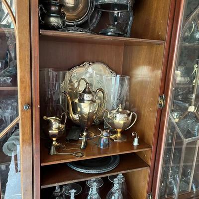 Wilcox, Rogers, Providence, Etched Glass Stemware And More