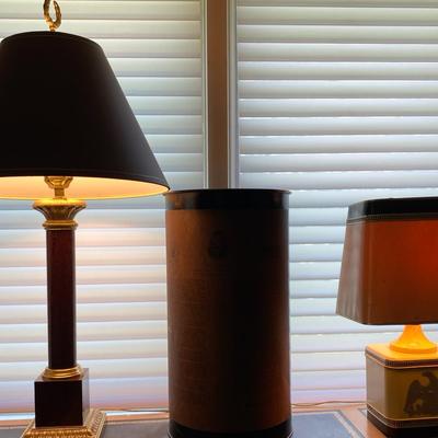 Vintage Lamps And JFK Themed Bin