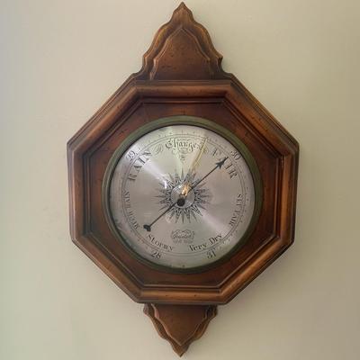 Vintage Jeweled Large Barometer