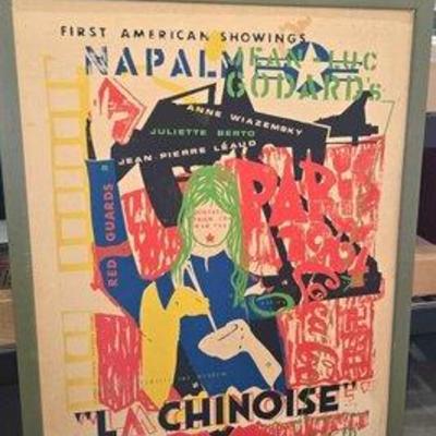 #5530 • La Chinoise French Film Framed Poster
