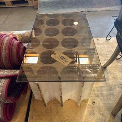 #4850 • Glass Top Table
