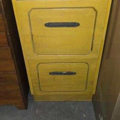 #4640 • Yellow Wooden Drawers
