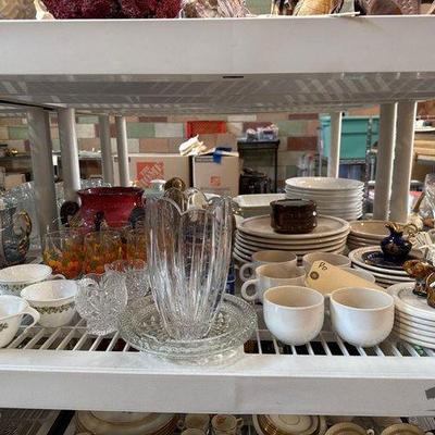 #3100 • Cups, Mugs, Vase, Plates, Coasters, Playing Cards, Buddha Figure, Canister
