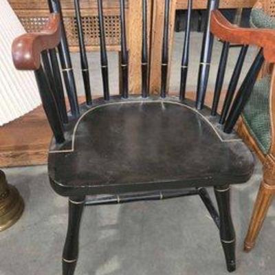 #4656 • Princeton Wooden Captains Chair
