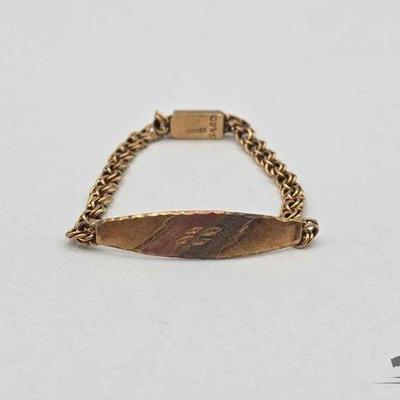 #810 • 10k Gold Baby Bracelet, 3.7g
