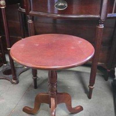 #4140 • Wooden Console Table & Plant Stand
