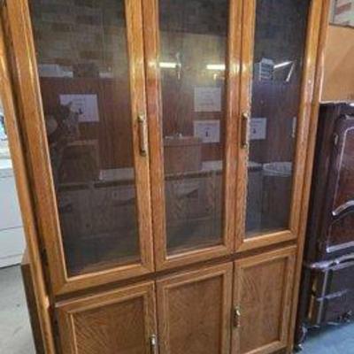 #4080 • Wooden and Glass China Cabinet
