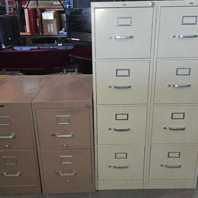 #4642 • (4) Filing Cabinets
