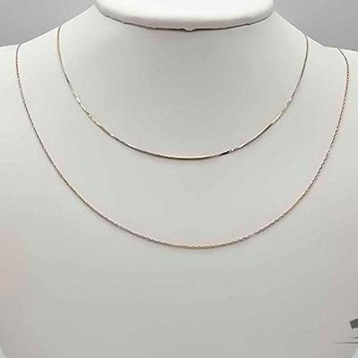 #760 • 14k Gold Dainty Chains, 1.7g
