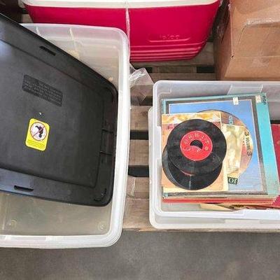 #4844 • Plastic Storage Containers & Records
