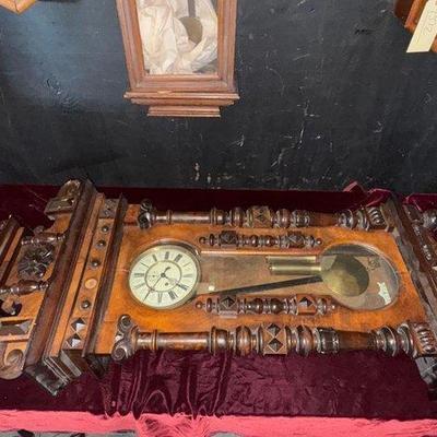 #7514 • Wall Hanging Regulator Clock
