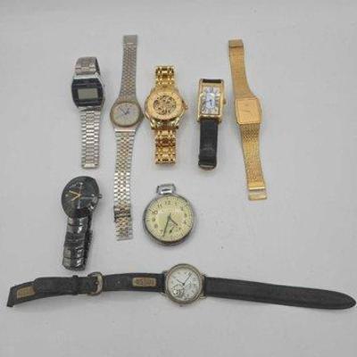 #1154 • 7 Watches and 1 Pocket Watch
