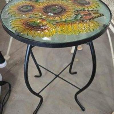 #4804 • Sunflower Glass Garden Table
