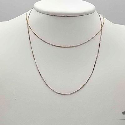 #764 • (2) 14k Gold Chains, 1.5g
